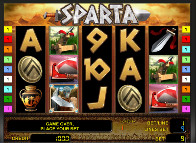 Игровой автомат Sparta (Спарта) играть бесплатно